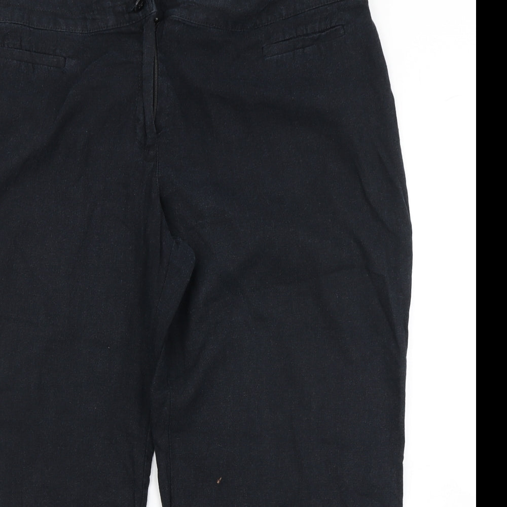 M&S Woman Womens Black   Cargo Trousers Size 20 L24 in