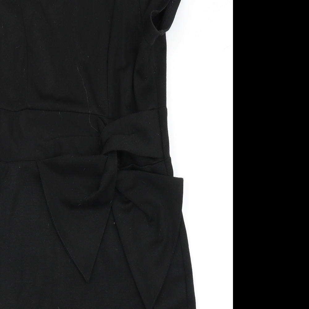 Laura Ashley Womens Black   Pencil Dress  Size 14