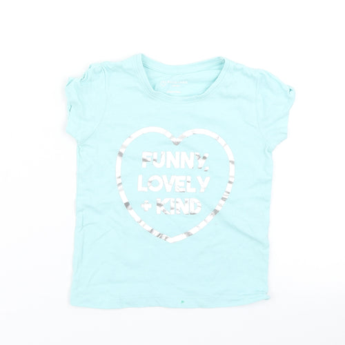 Primark Boys Blue   Basic T-Shirt Size 2-3 Years