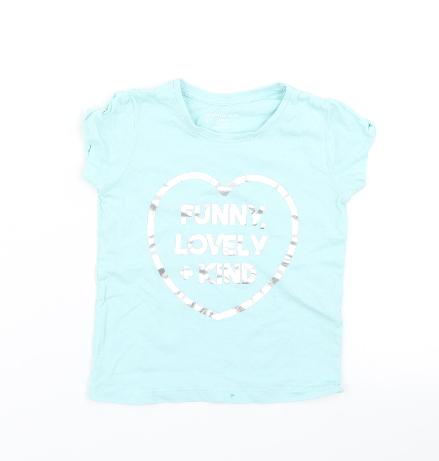 Primark Boys Blue   Basic T-Shirt Size 2-3 Years