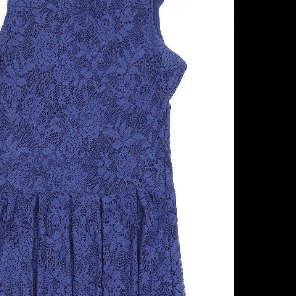 Dorothy Perkins Womens Blue   Skater Dress  Size 14