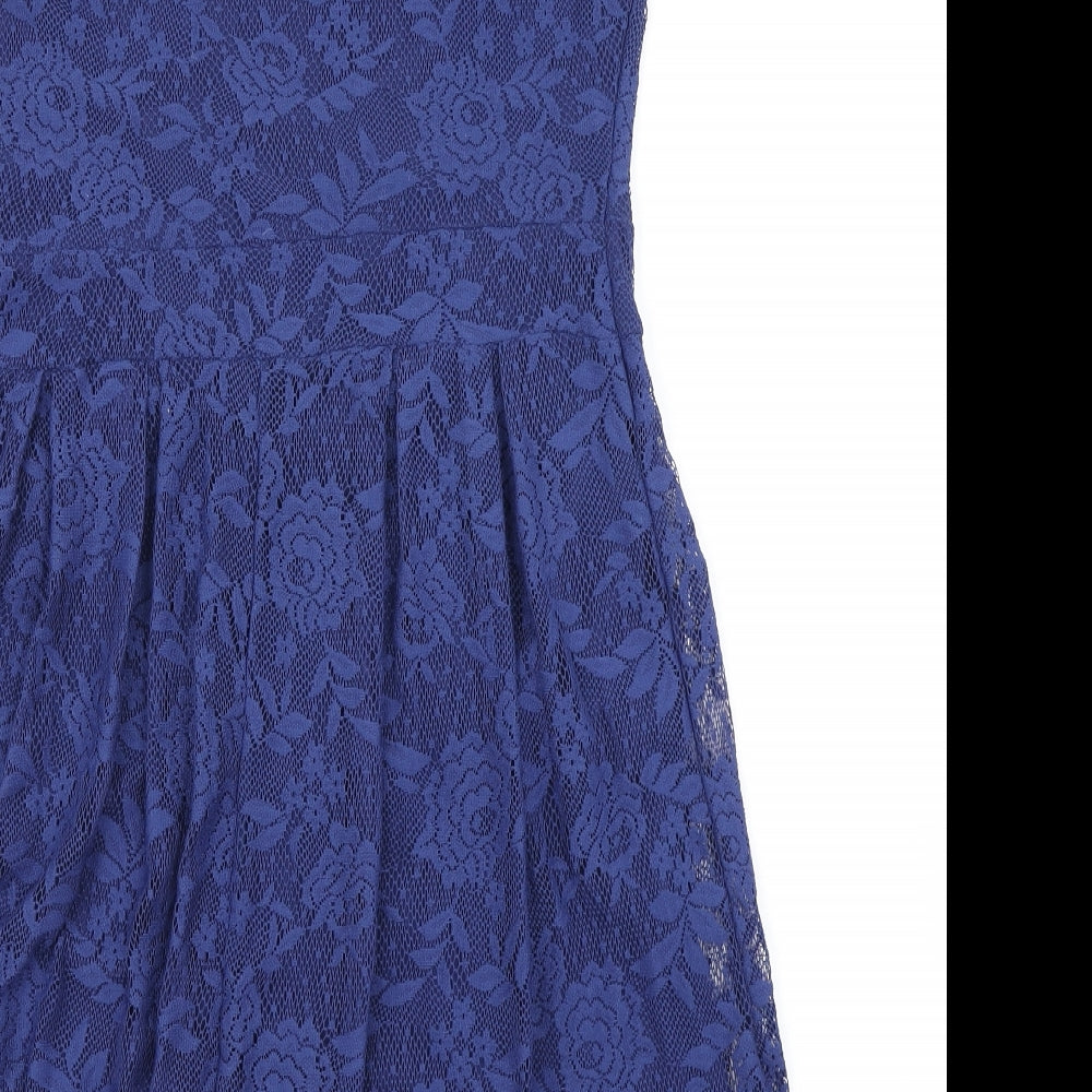 Dorothy Perkins Womens Blue   Skater Dress  Size 14