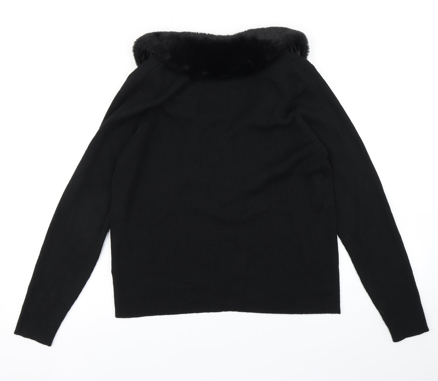 Marks & Spencer Womens Black  Knit Cardigan Jumper Size 18