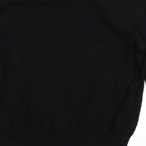 Oasis Womens Black  Knit Pullover Jumper Size L