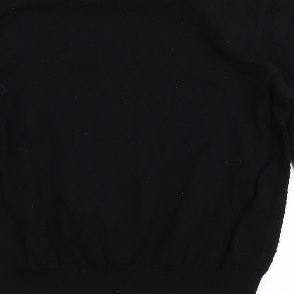 Oasis Womens Black  Knit Pullover Jumper Size L
