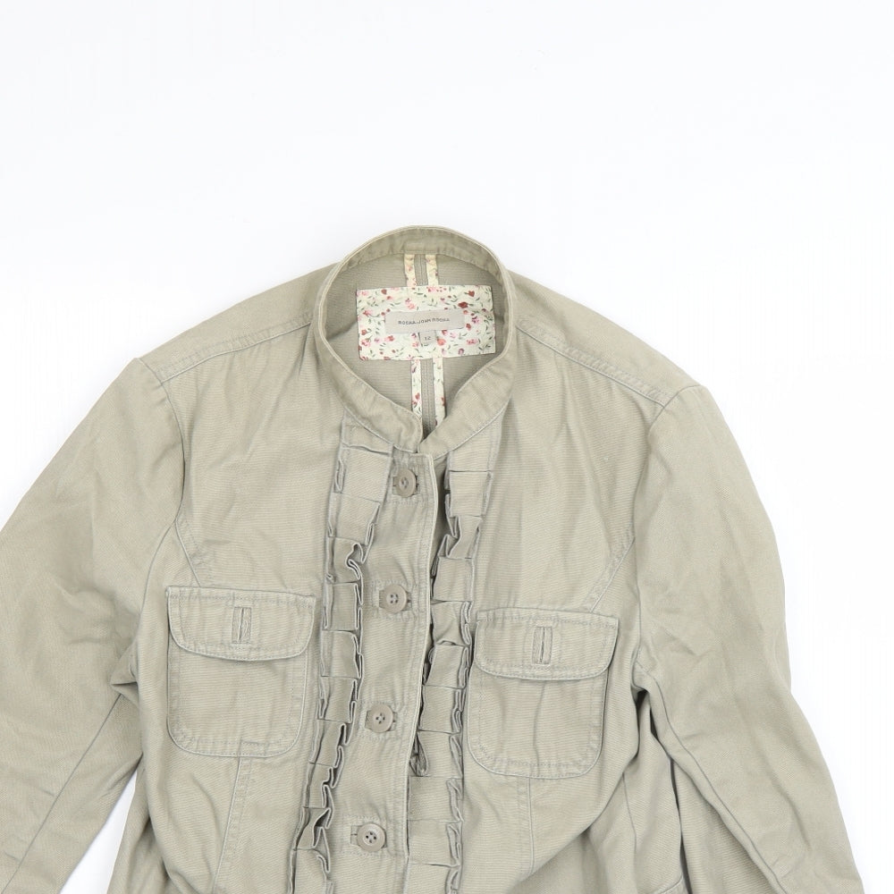 Debenhams Womens Beige   Overcoat Coat Size 12