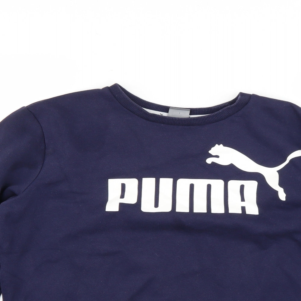 PUMA Boys Blue   Pullover Jumper Size 15-16 Years