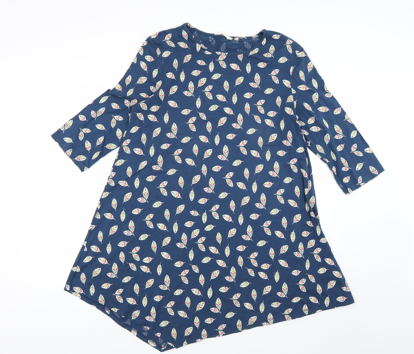 seasalt cornwall Womens Blue Geometric  T-Shirt Dress  Size 14