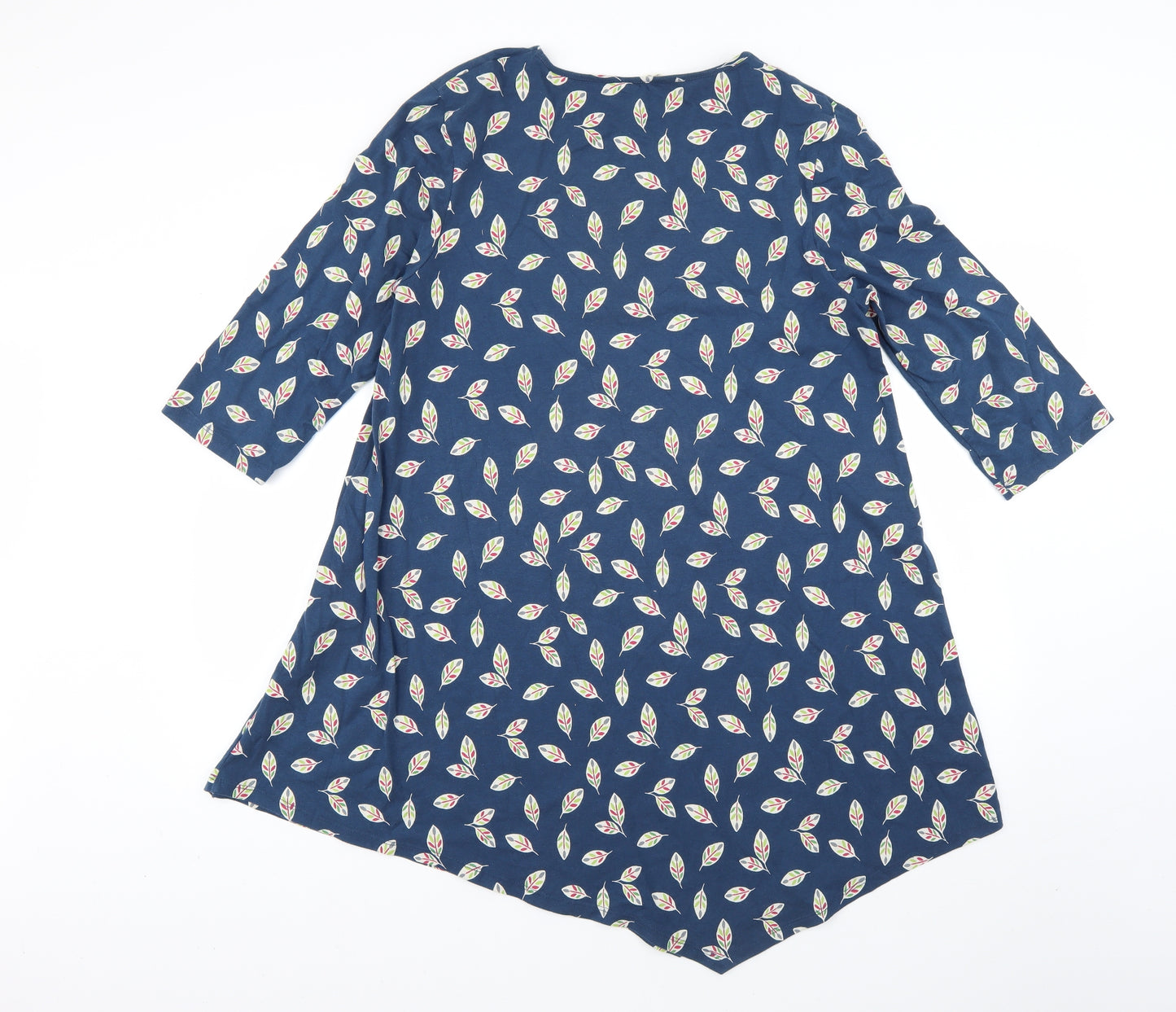 seasalt cornwall Womens Blue Geometric  T-Shirt Dress  Size 14