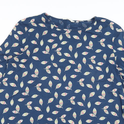 seasalt cornwall Womens Blue Geometric  T-Shirt Dress  Size 14