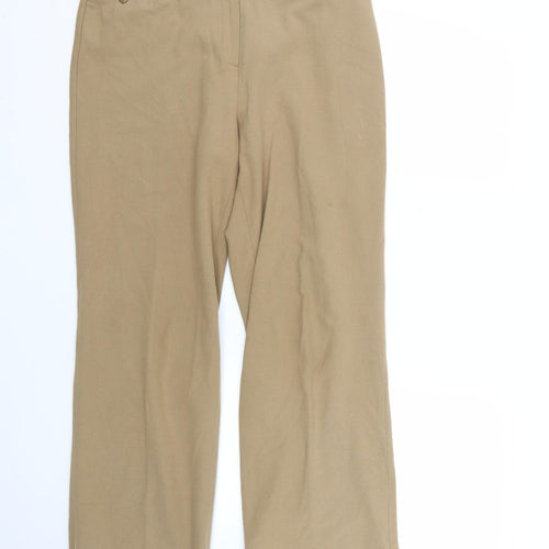 cc petite Womens Brown   Trousers  Size 12 L25 in