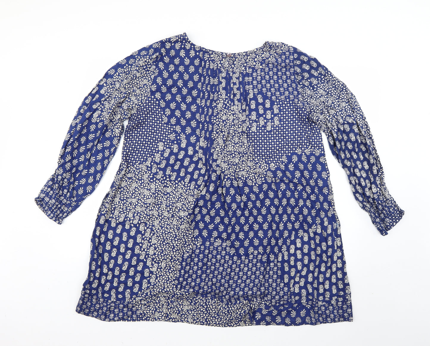 Sahara Womens Blue Floral  Fit & Flare  Size 2