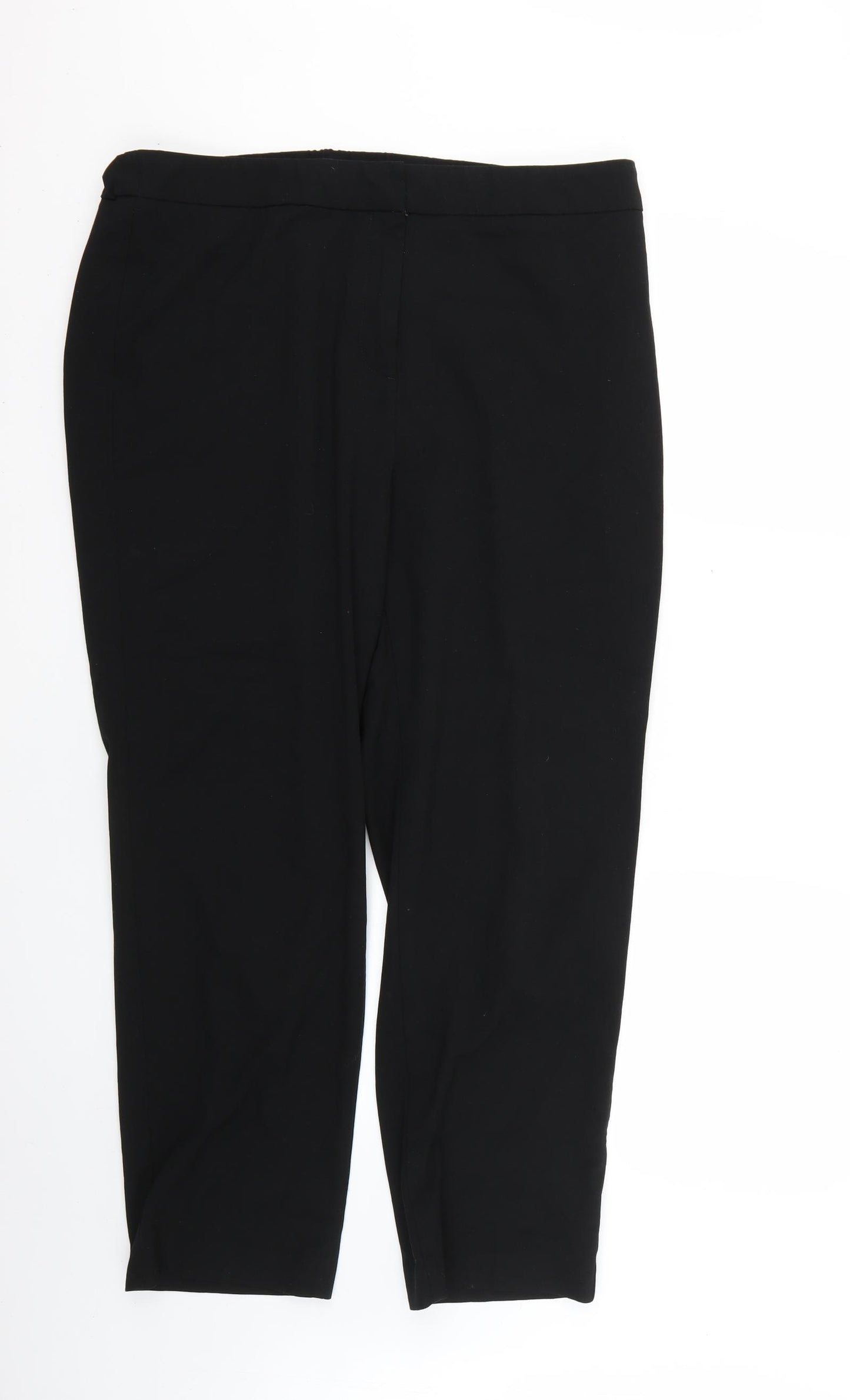 Marks and Spencer Womens Black   Trousers  Size 18 L25 in