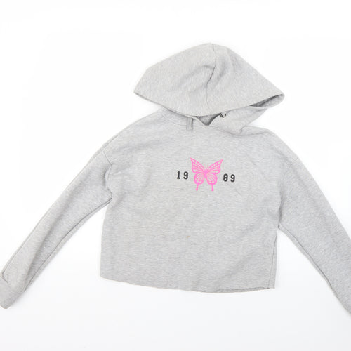 New Look Girls Grey   Pullover Hoodie Size 12-13 Years