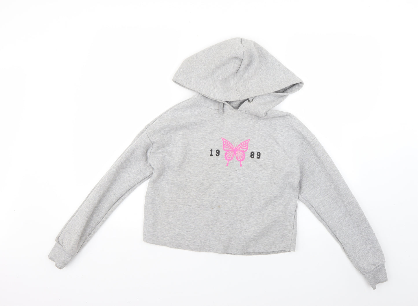 New Look Girls Grey   Pullover Hoodie Size 12-13 Years
