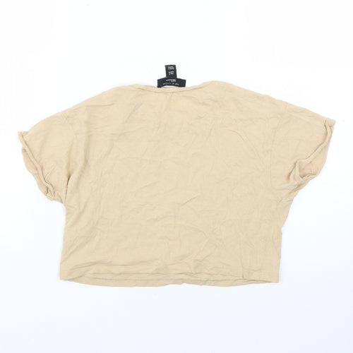 New Look Girls Beige   Basic T-Shirt Size 9 Years