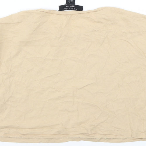 New Look Girls Beige   Basic T-Shirt Size 9 Years