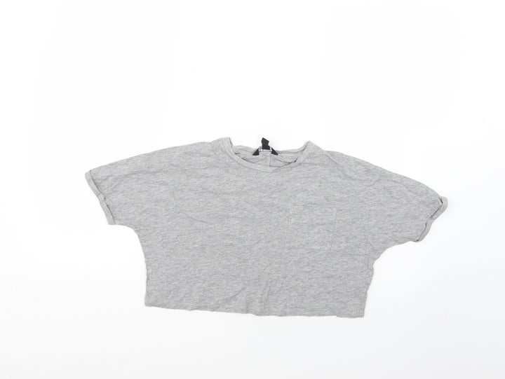 New Look Girls Grey   Basic T-Shirt Size 10-11 Years