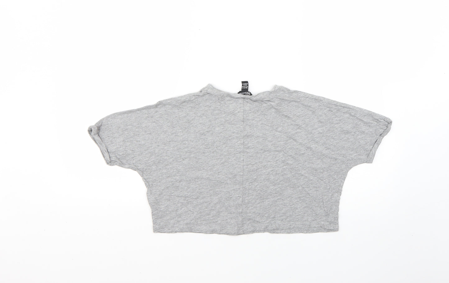 New Look Girls Grey   Basic T-Shirt Size 10-11 Years