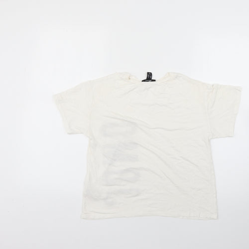 New Look Womens White   Basic T-Shirt Size XS