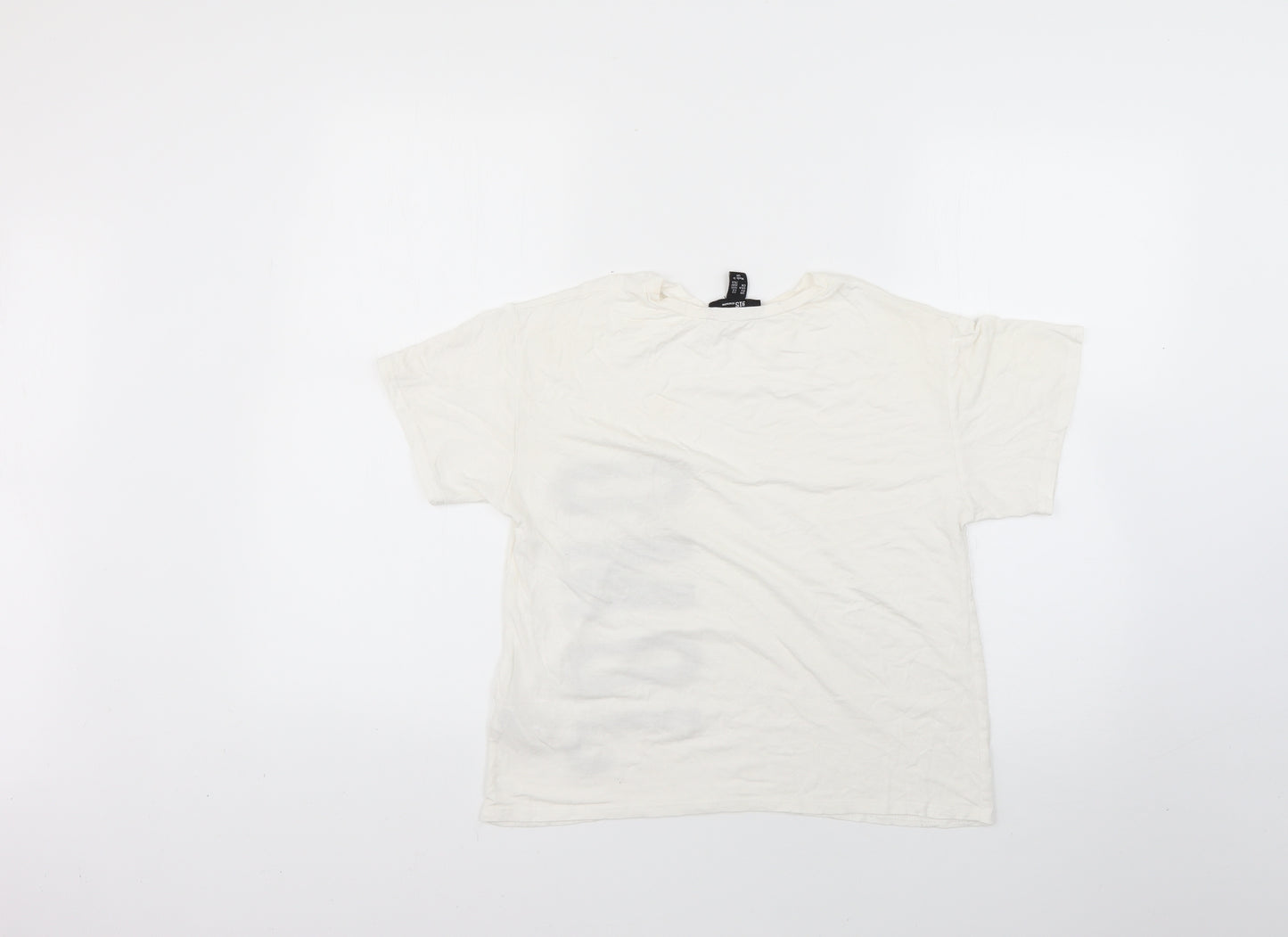 New Look Womens White   Basic T-Shirt Size XS