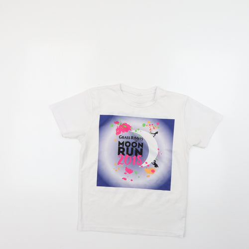 Awdis Girls White   Basic T-Shirt Size 9-10 Years