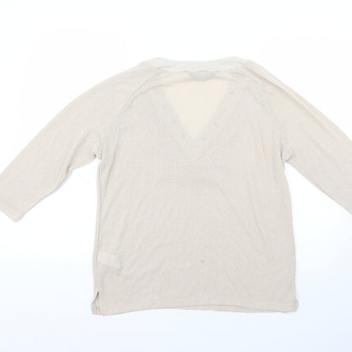 Dorothy Perkins Mens Beige   Pullover Jumper