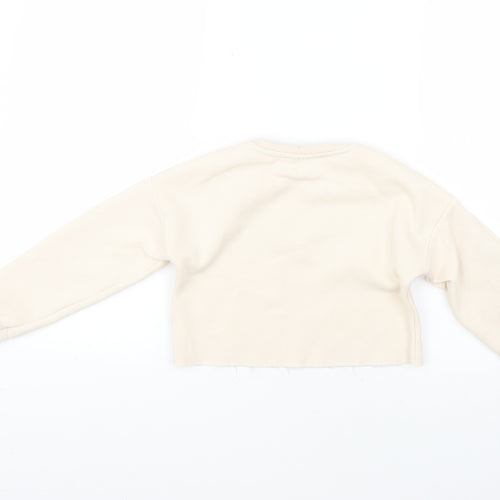 Matalan Girls Beige   Pullover Jumper Size 6 Years