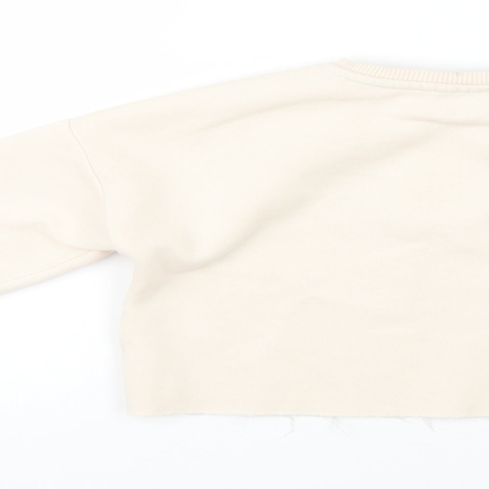 Matalan Girls Beige   Pullover Jumper Size 6 Years