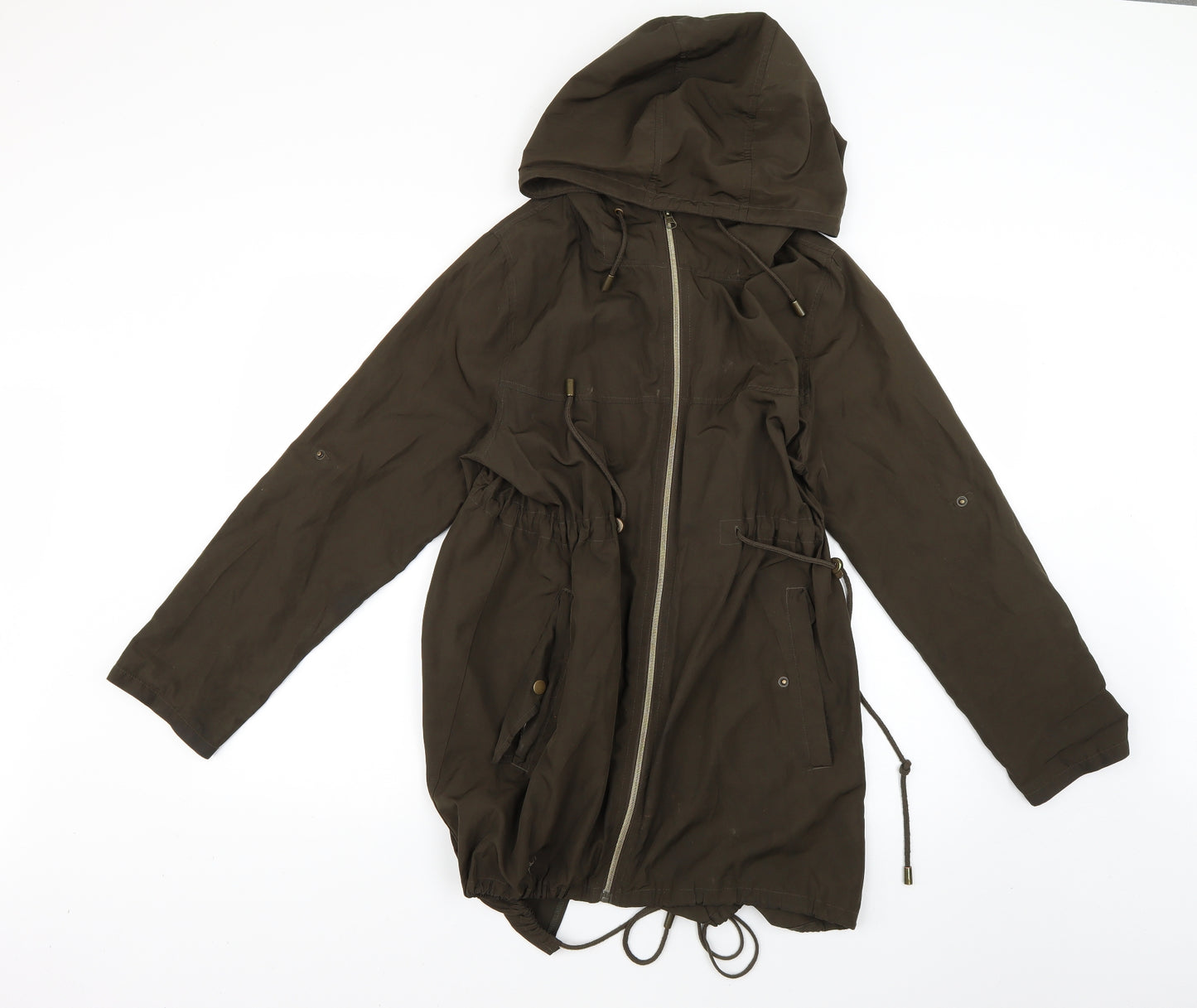 Atmosphere Womens Green   Rain Coat Coat Size 10