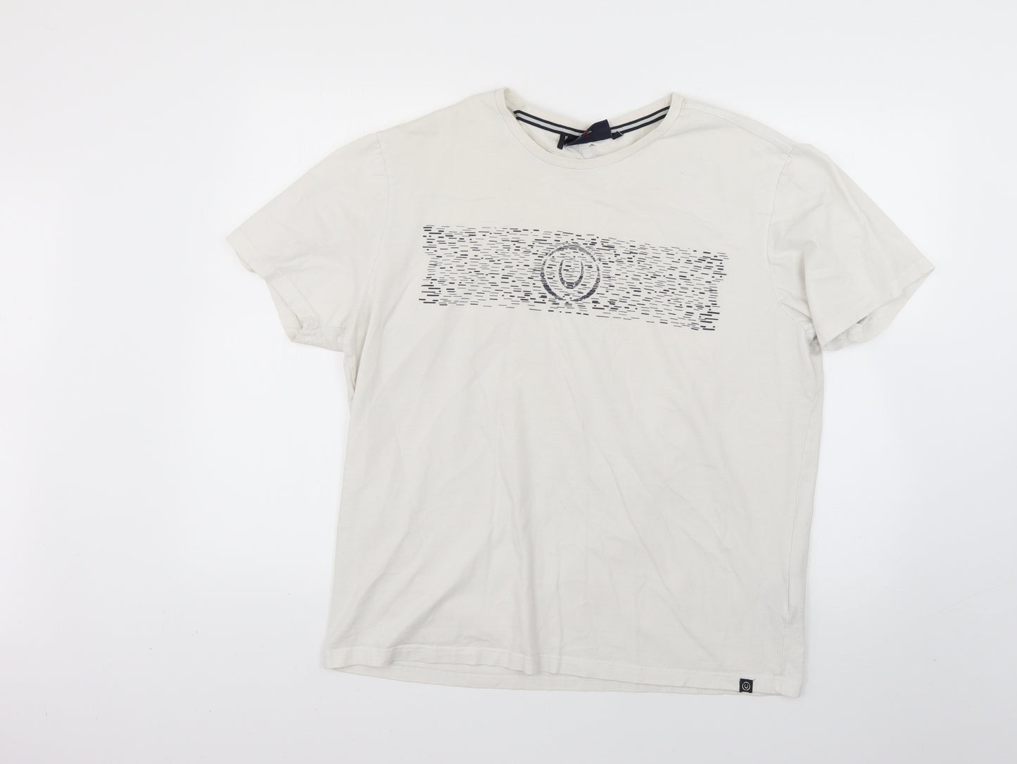 Duck and Cover Mens White    T-Shirt Size XL