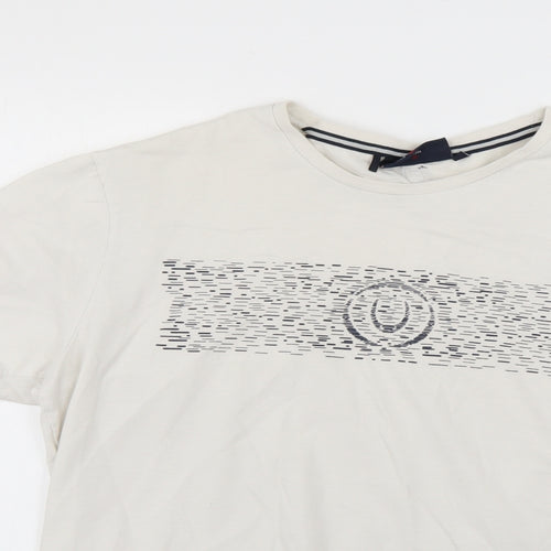 Duck and Cover Mens White    T-Shirt Size XL