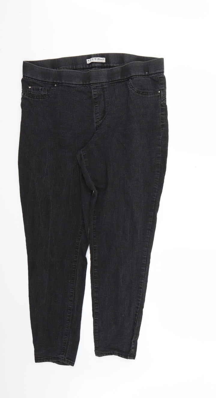 Denim & Co. Womens Black Skinny Jeans Size 18 L26 in