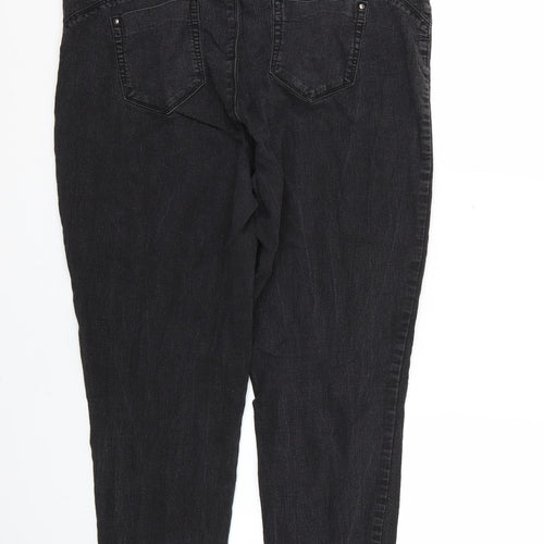 Denim & Co. Womens Black   Skinny Jeans Size 18 L26 in