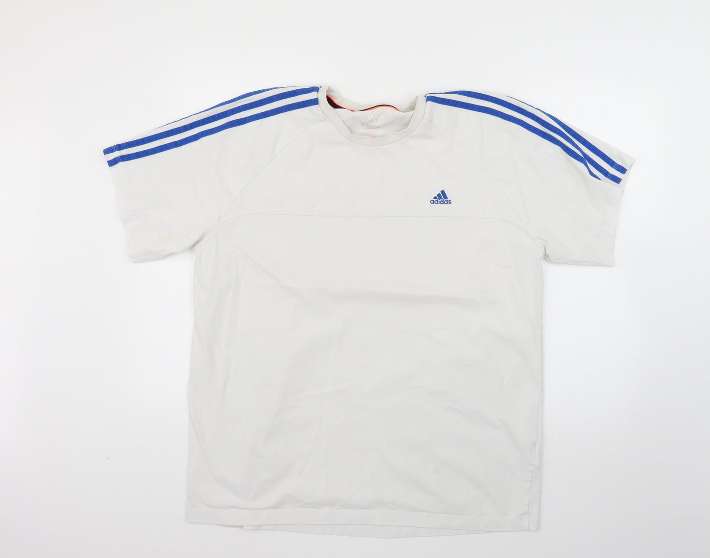 adidas Mens White    T-Shirt Size XL