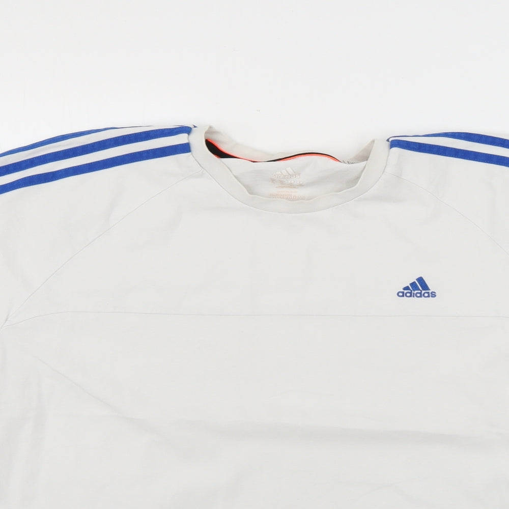 adidas Mens White    T-Shirt Size XL