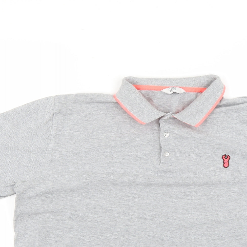 NEXT Mens Grey    Polo Size XL