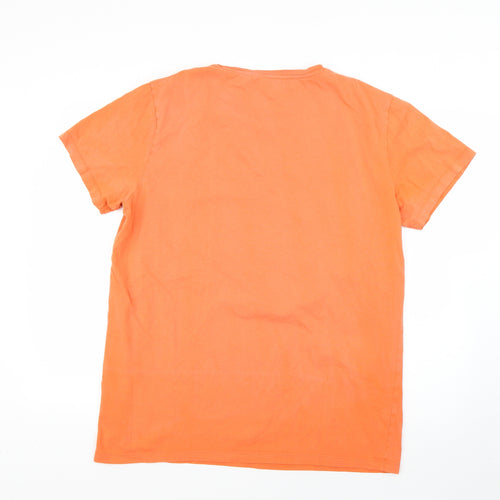 JACK & JONES Mens Orange    T-Shirt Size XL