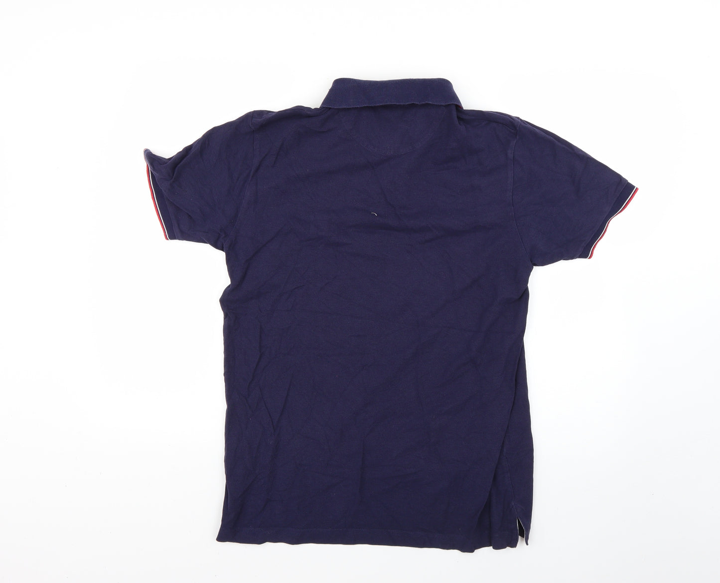 GANT Mens Blue Striped   Polo Size M