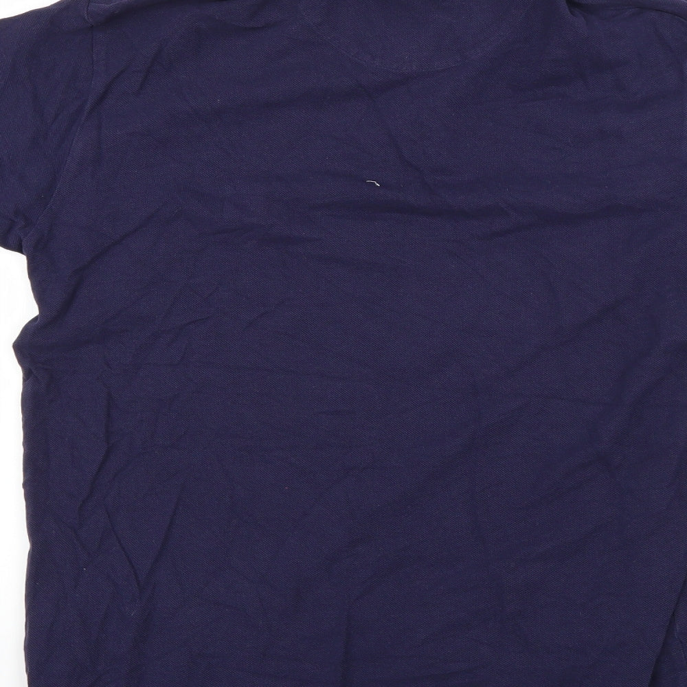 GANT Mens Blue Striped   Polo Size M