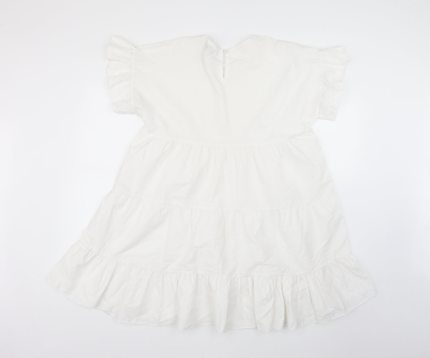 PRETTYLITTLETHING Womens White   Fit & Flare  Size 12