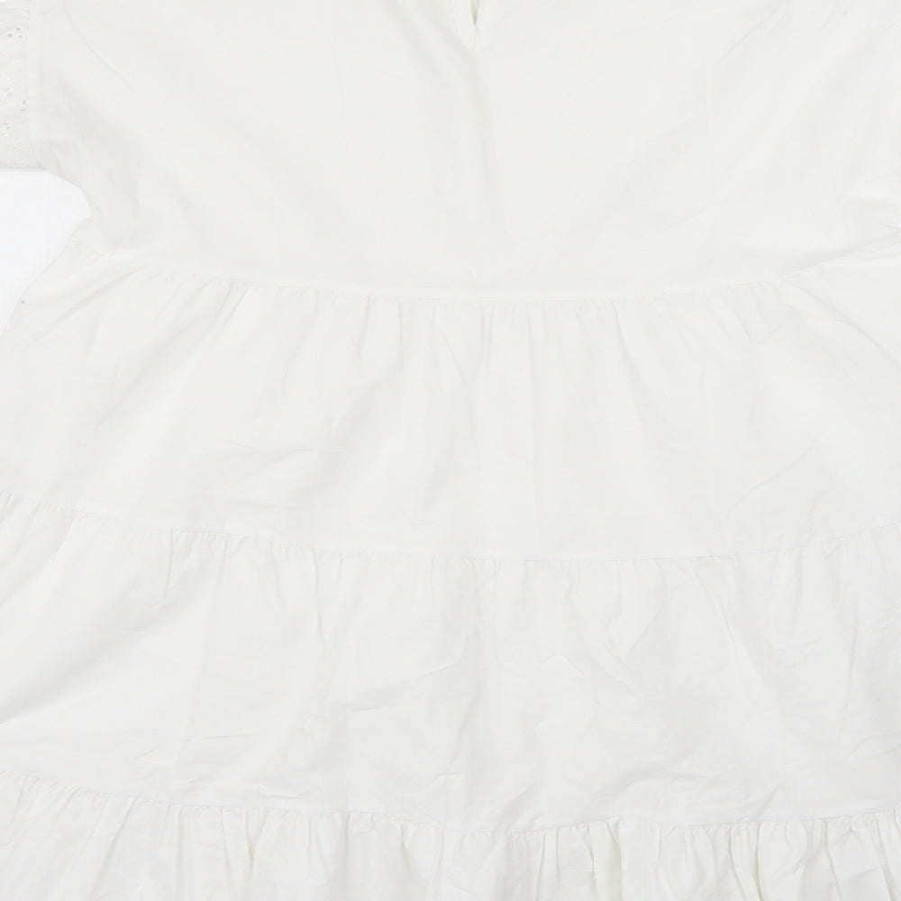 PRETTYLITTLETHING Womens White   Fit & Flare  Size 12