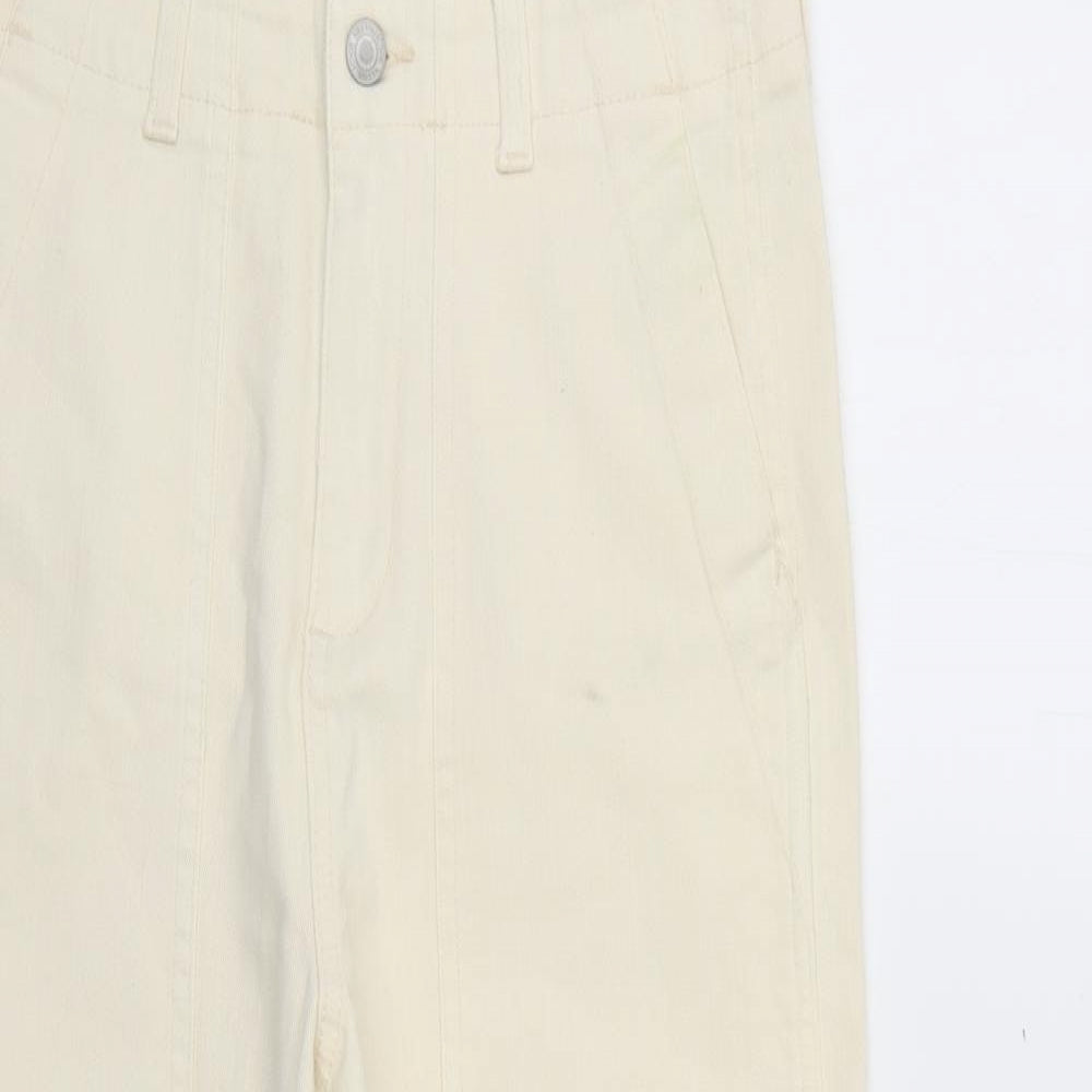 Marks and Spencer Womens Beige   Straight Jeans Size 10 L26 in