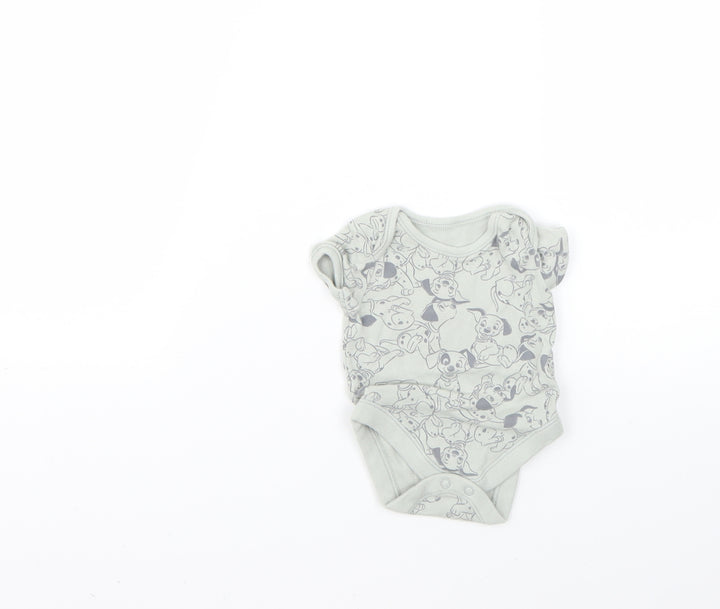 George Baby Green Geometric Babygrow One-Piece Size 0-3 Months