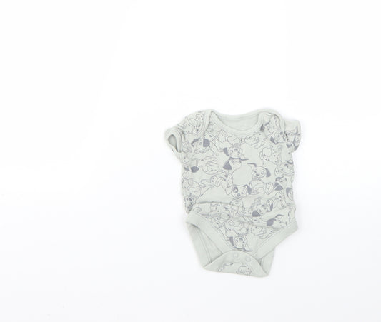 George Baby Green Geometric  Babygrow One-Piece Size 0-3 Months