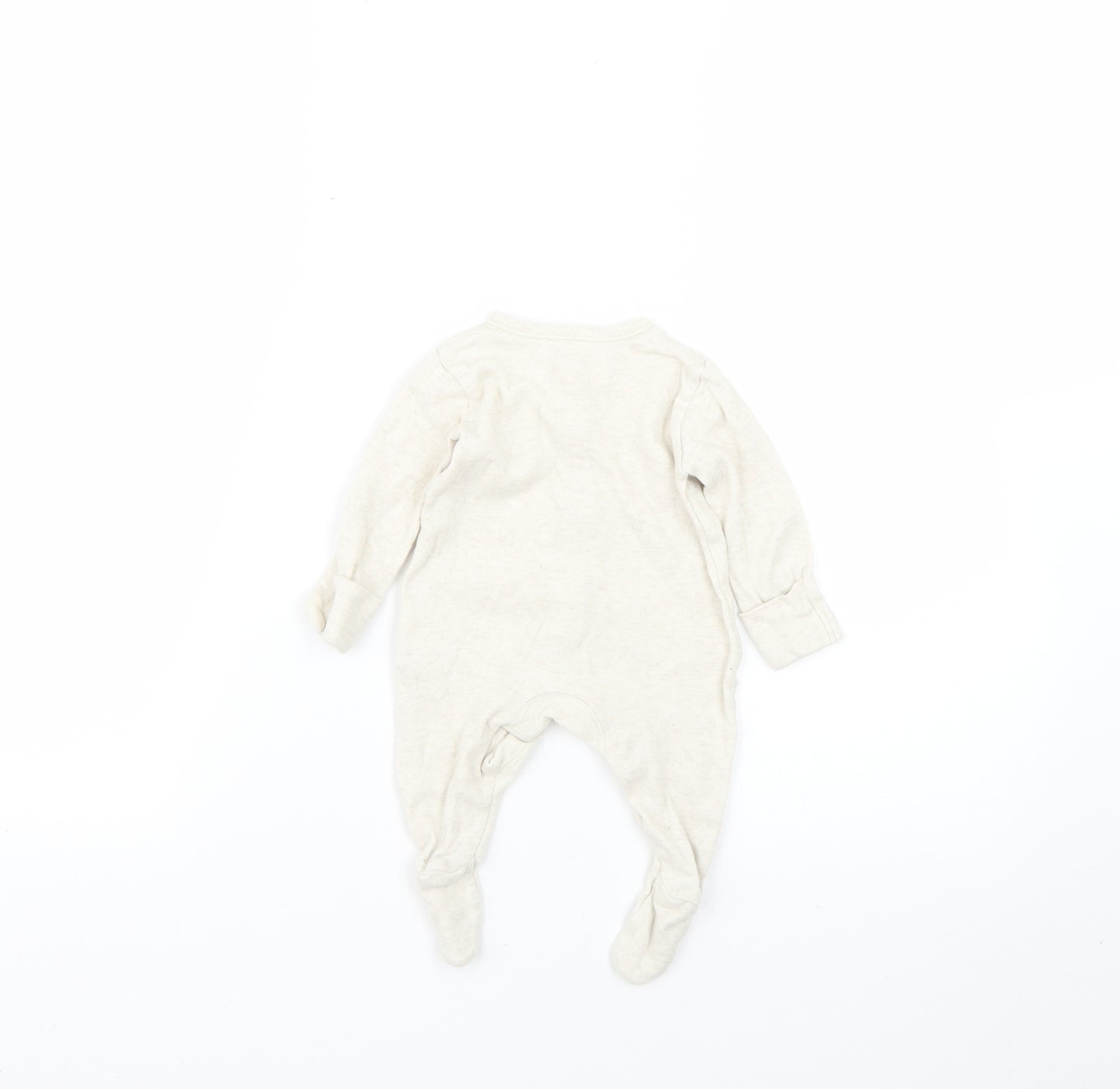 George Baby Beige Geometric  Babygrow One-Piece Size 0-3 Months