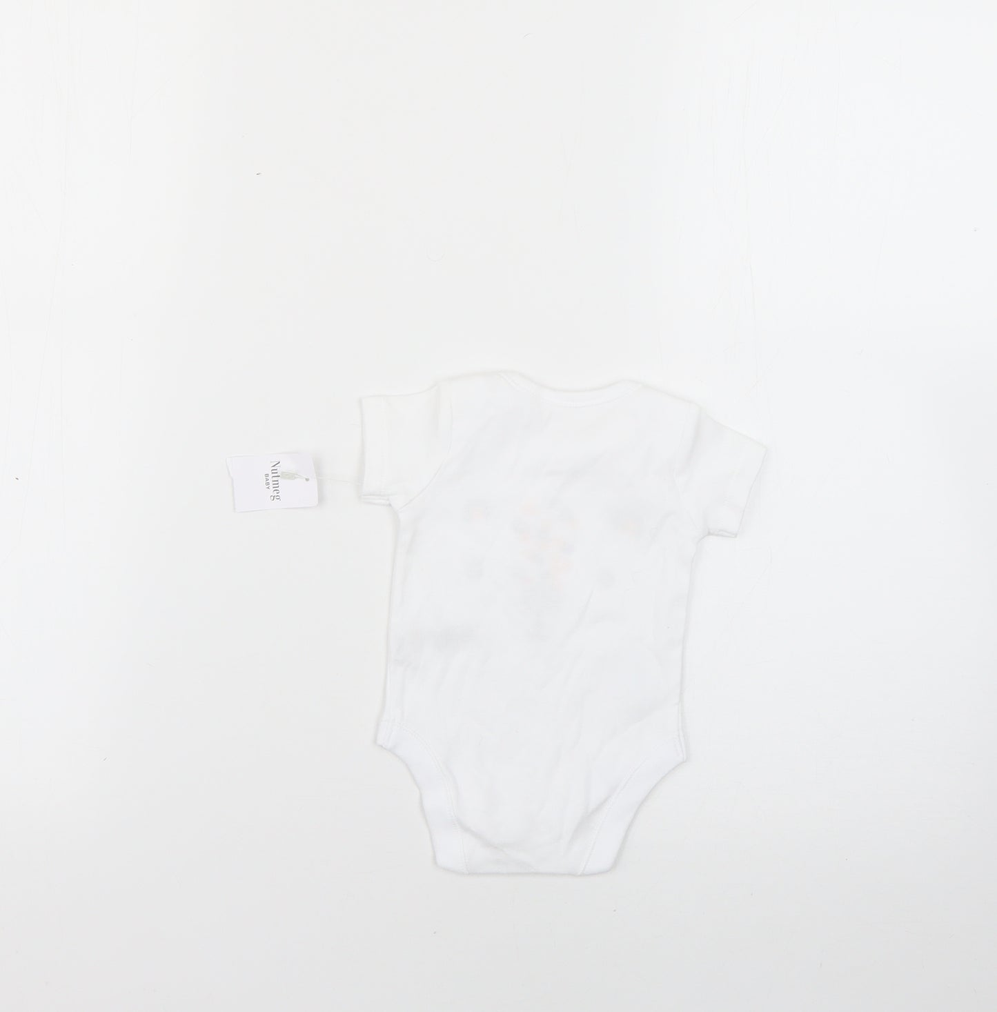 Nutmeg Baby White   Babygrow One-Piece Size 0-3 Months