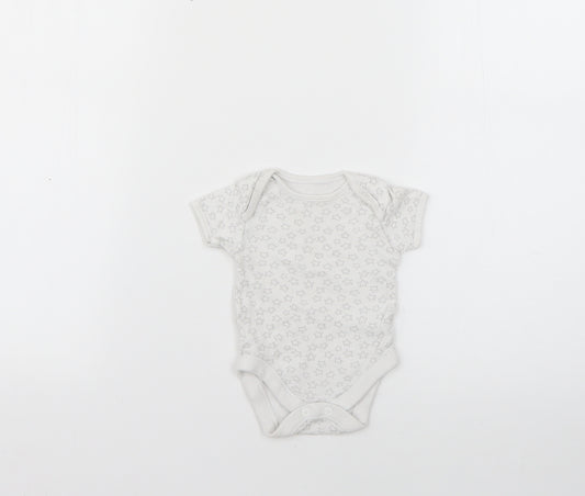 Front view of George White Geometric Babygrow One-Piece, size 0-3, Months