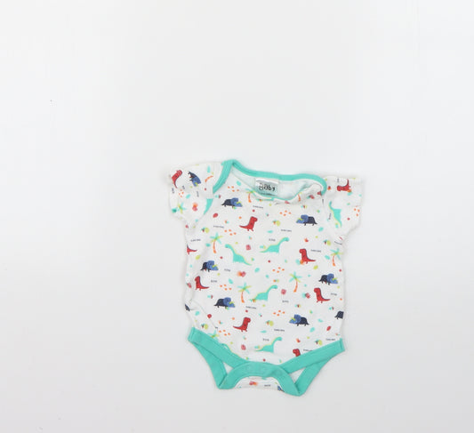 Baby Baby Multicoloured Geometric  Babygrow One-Piece Size 0-3 Months