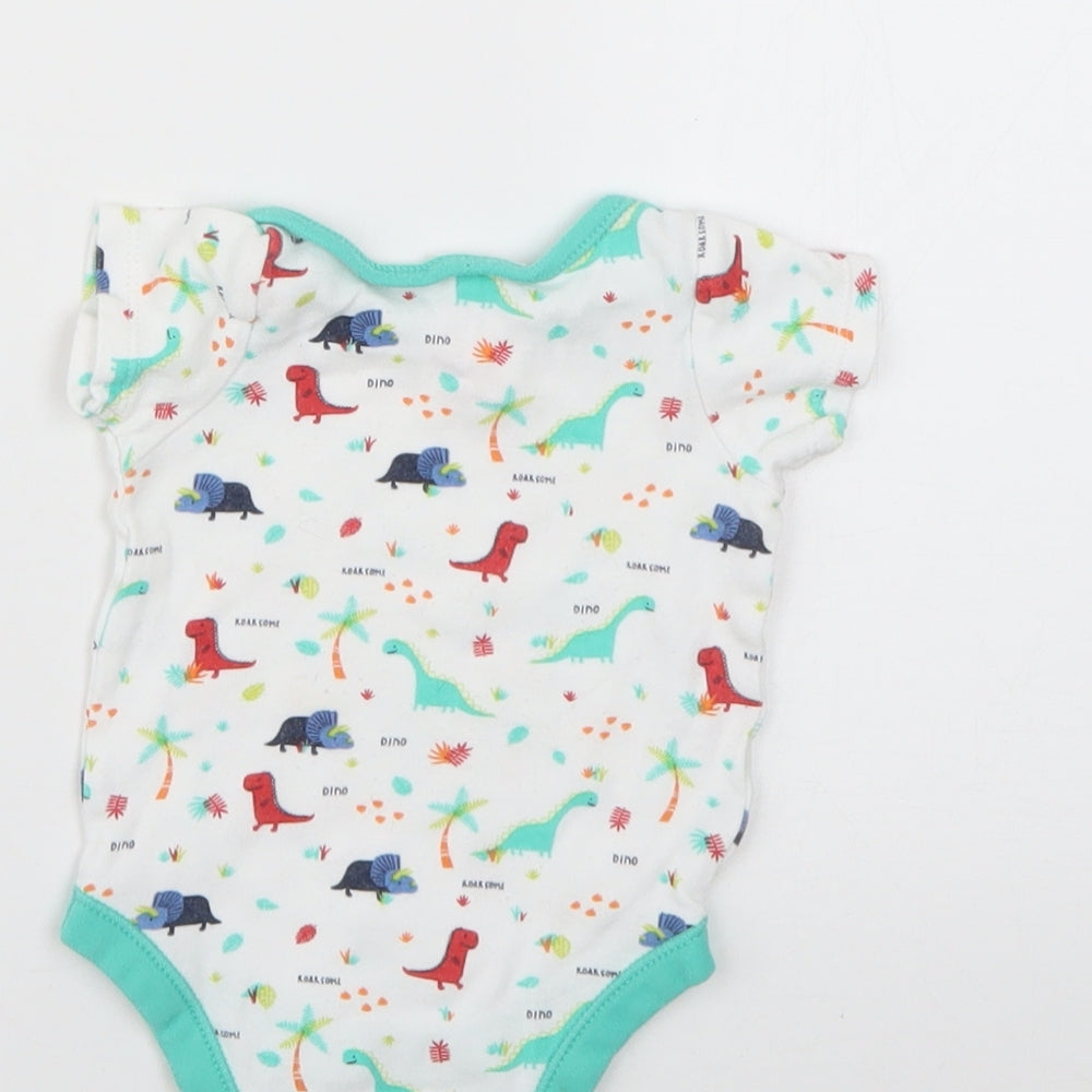 Baby Baby Multicoloured Geometric  Babygrow One-Piece Size 0-3 Months